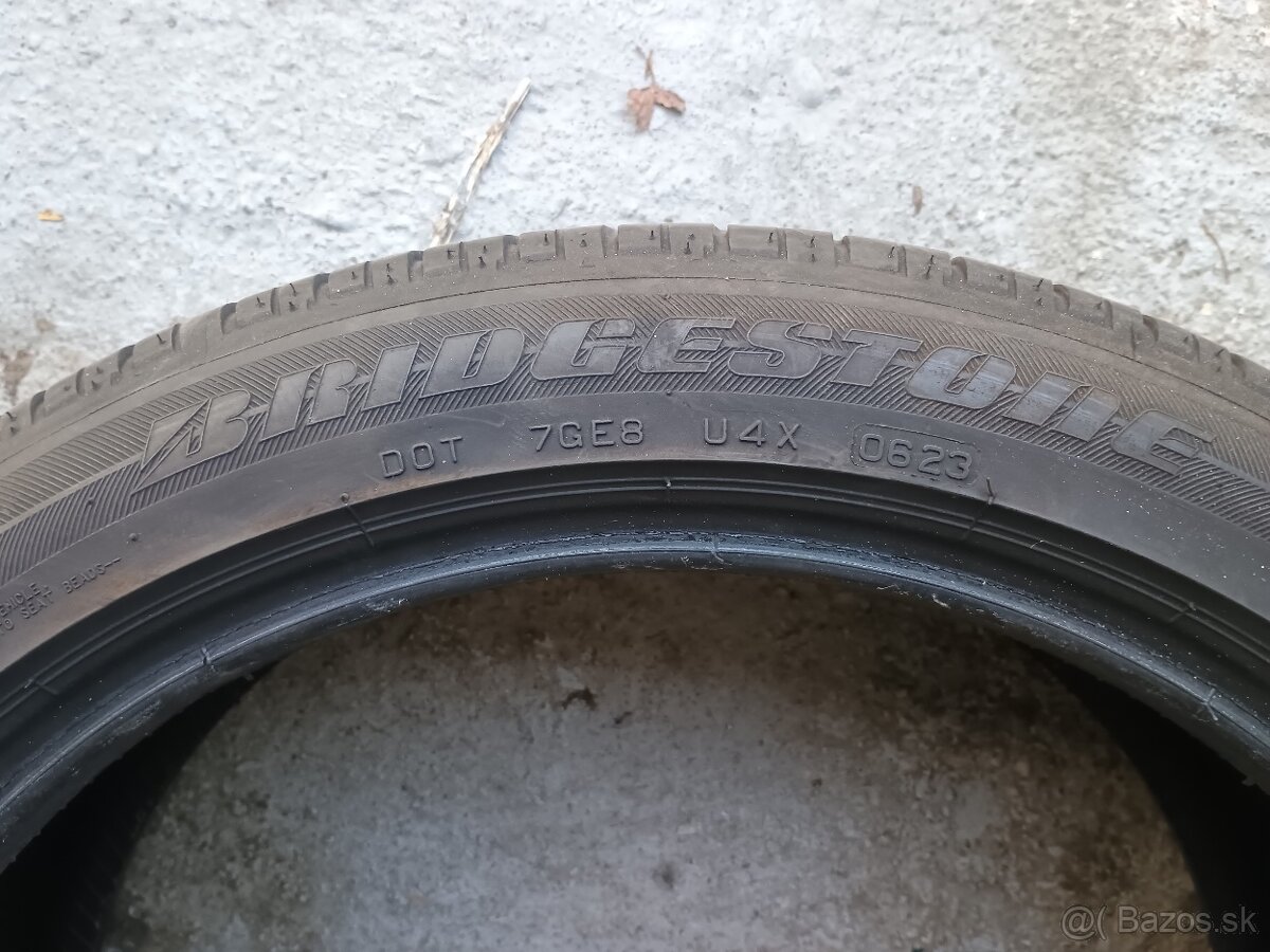 Predám letné pneumatiky Bridgestone 225/45r19 - 2