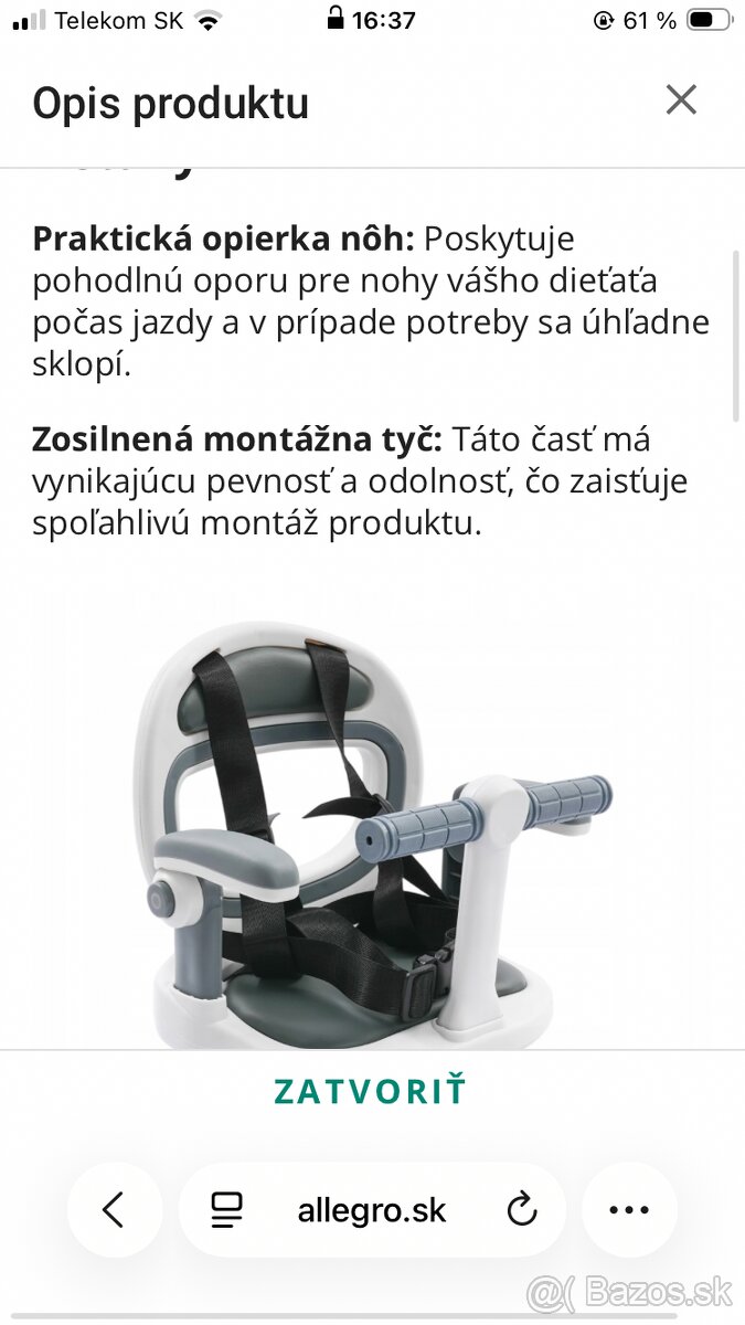 Sedačka na bike - 2