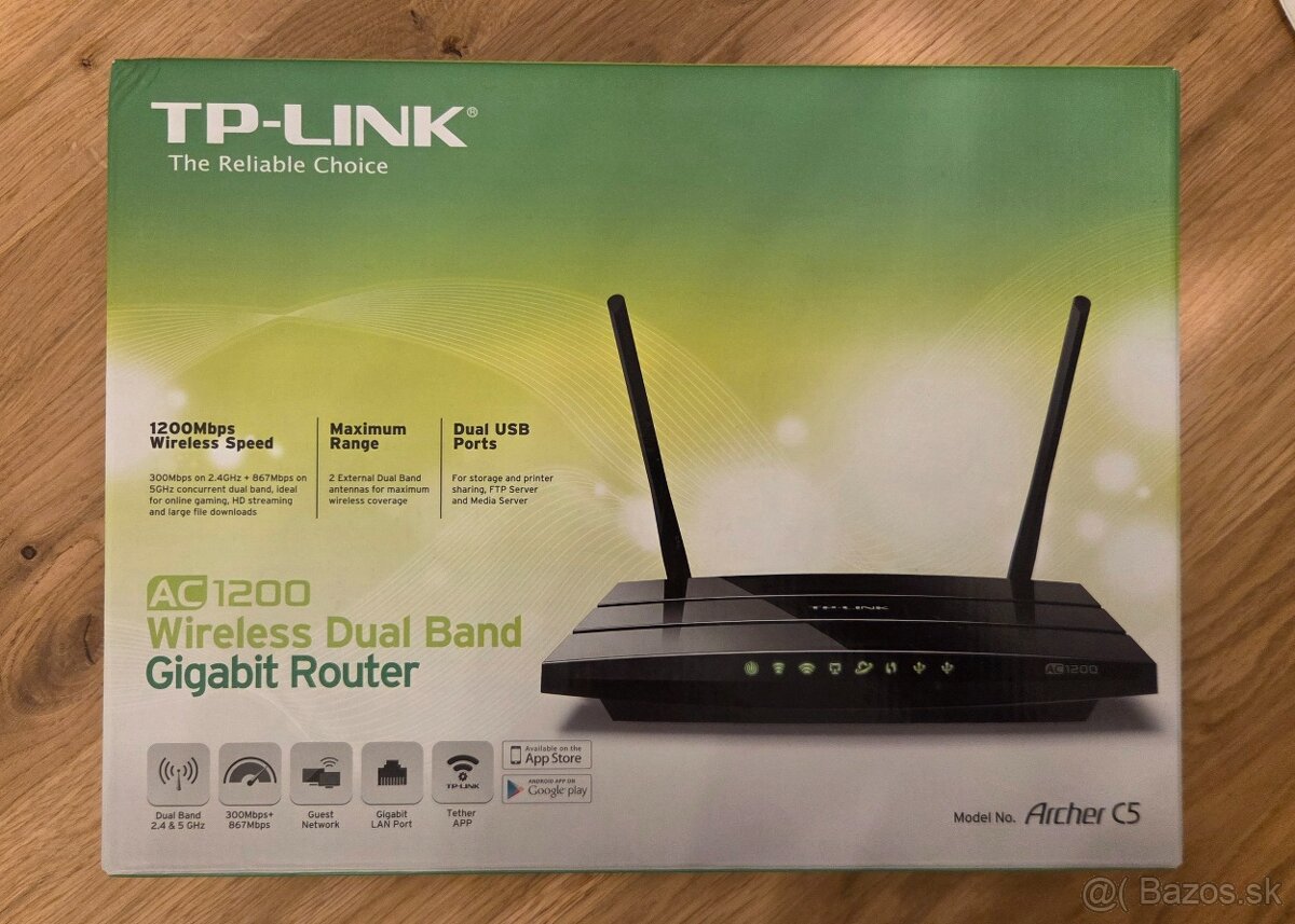 TP-Link Archer C5 AC 1200 1GB router 2.4+5Ghz - 2