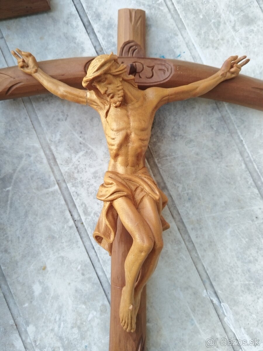 Drevený Krucifix, kristus - 2