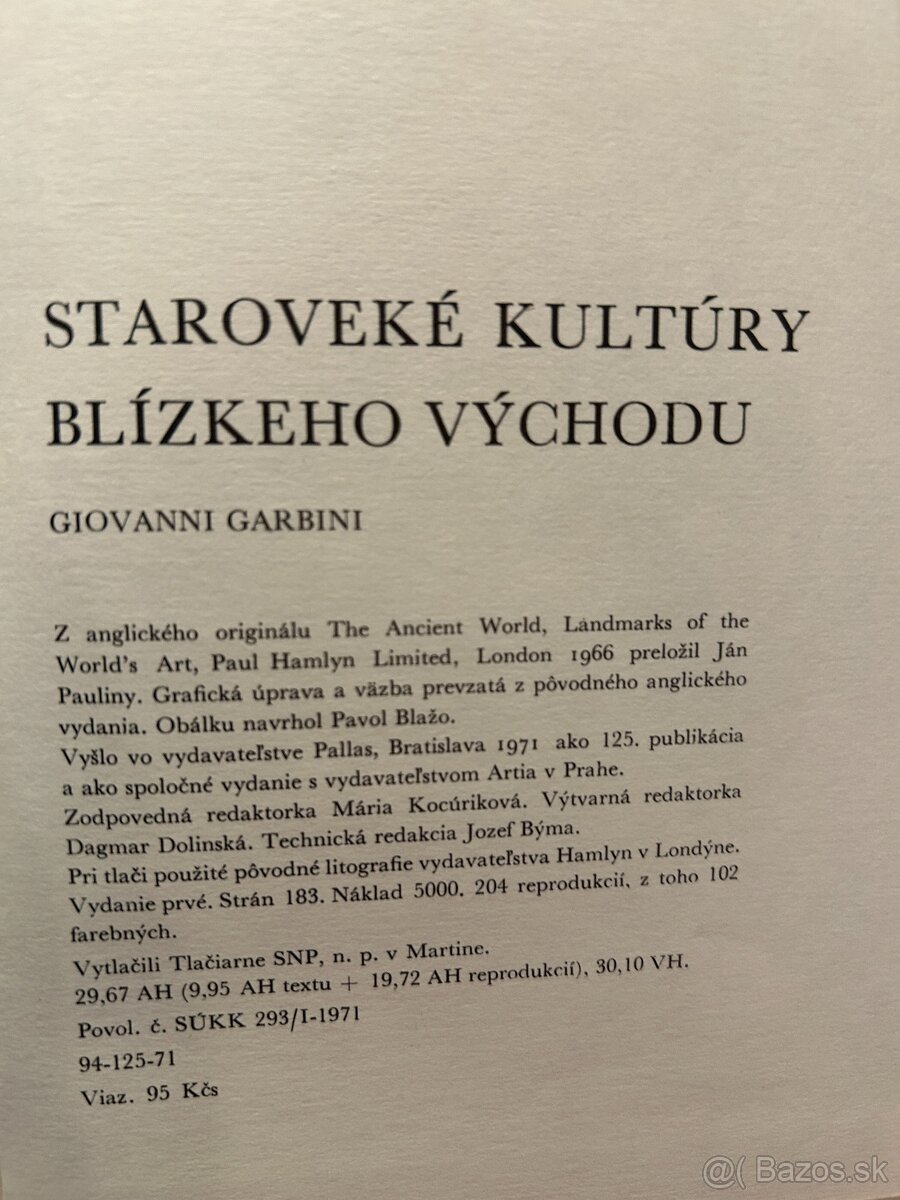 Pallas Umenie sveta Staroveké kultúry Blízkeho východu - 2