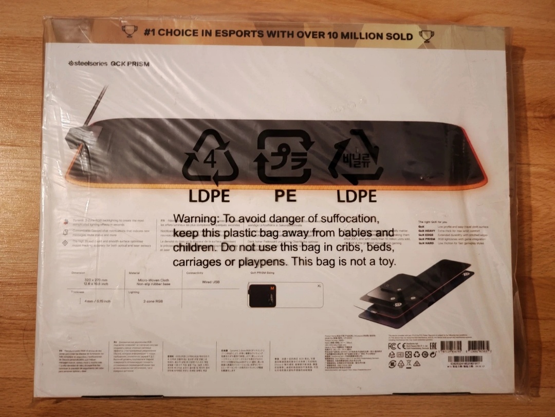 Steelseries RGB Gaming Mousepad QCK PRISM M - 2