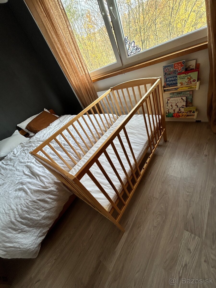 detská postielka + matrac a plachty - 2