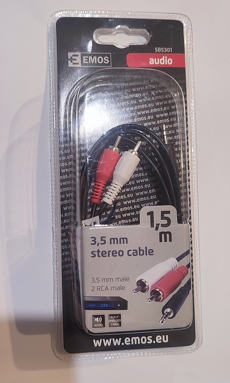 Predám Nový, Kábel JACK 3.5mm, 1.5 m - 2