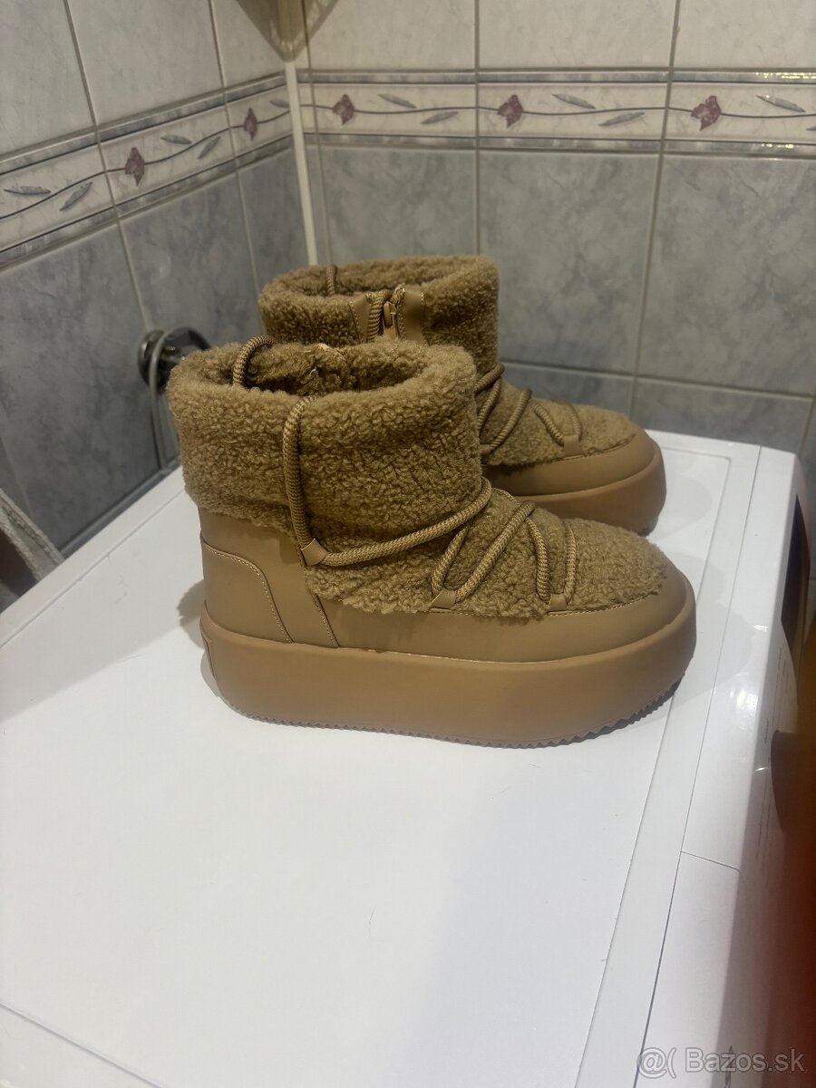 Damske hnedé snehule - 2