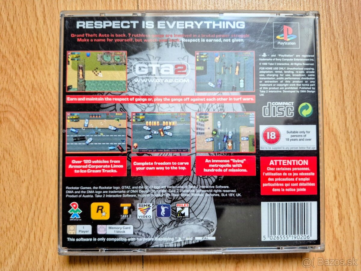Predám hru na PS1 GTA 2 (komplet) - 2
