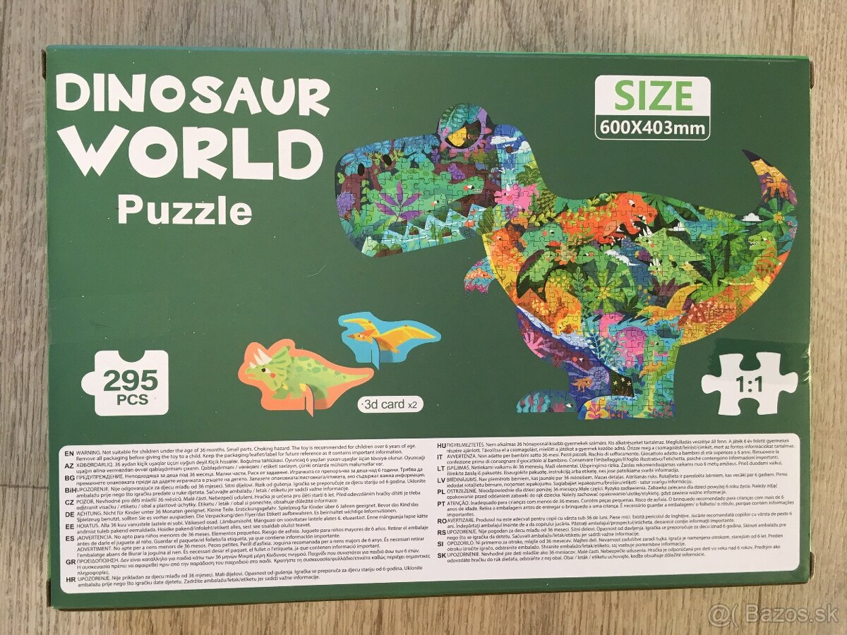 NOVÉ puzzle dinosaury - 2