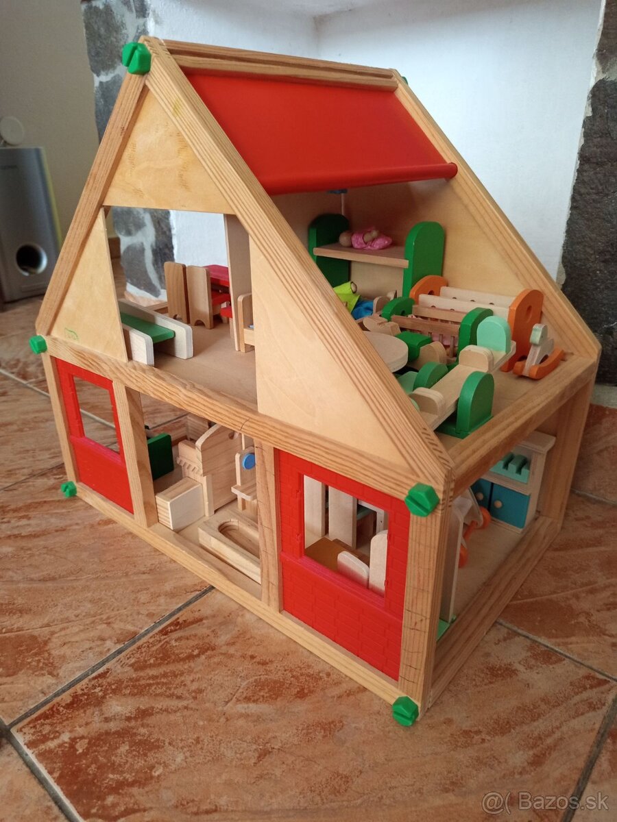 Drevený domček so zariadením - 2