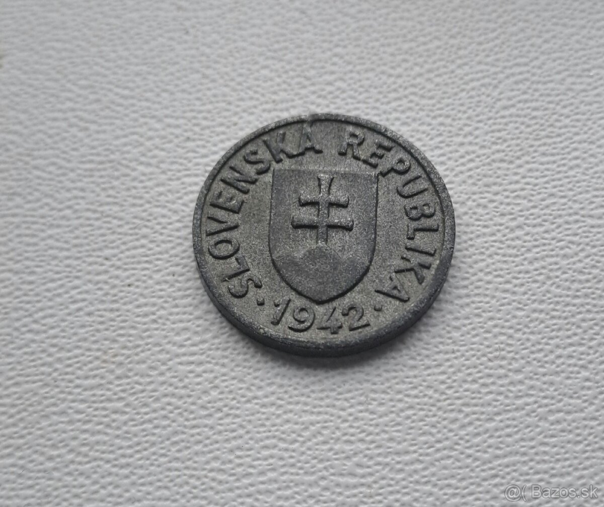 5 halier 1942 (minca slovenský štát) - 2