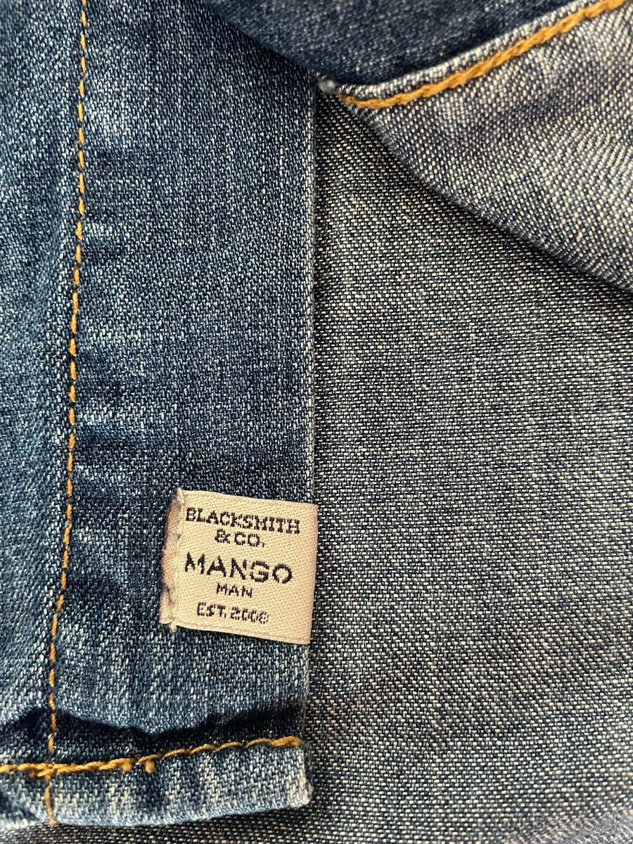 Pánska Riflova košeľa zn Mango Man - 2