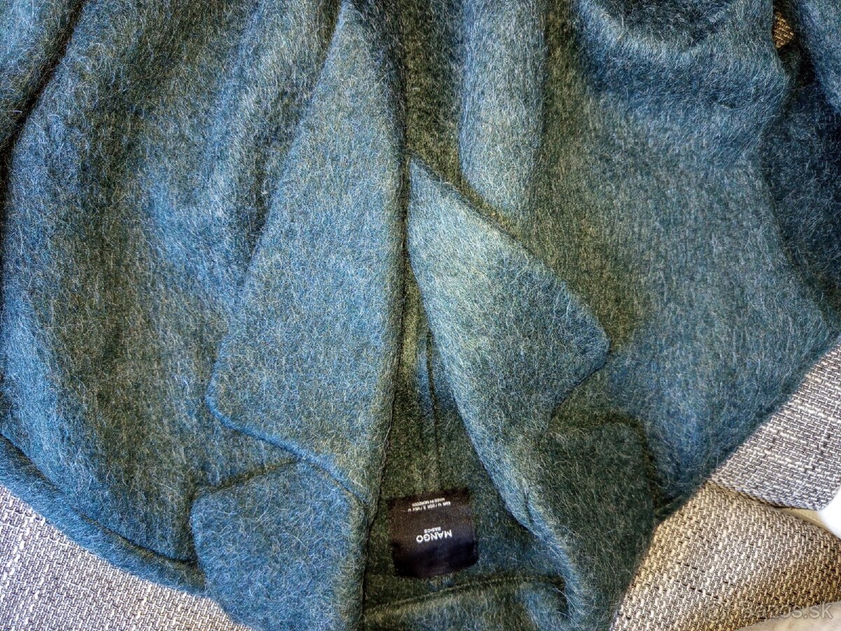 Dámske kabáty zelený a bordová - 2