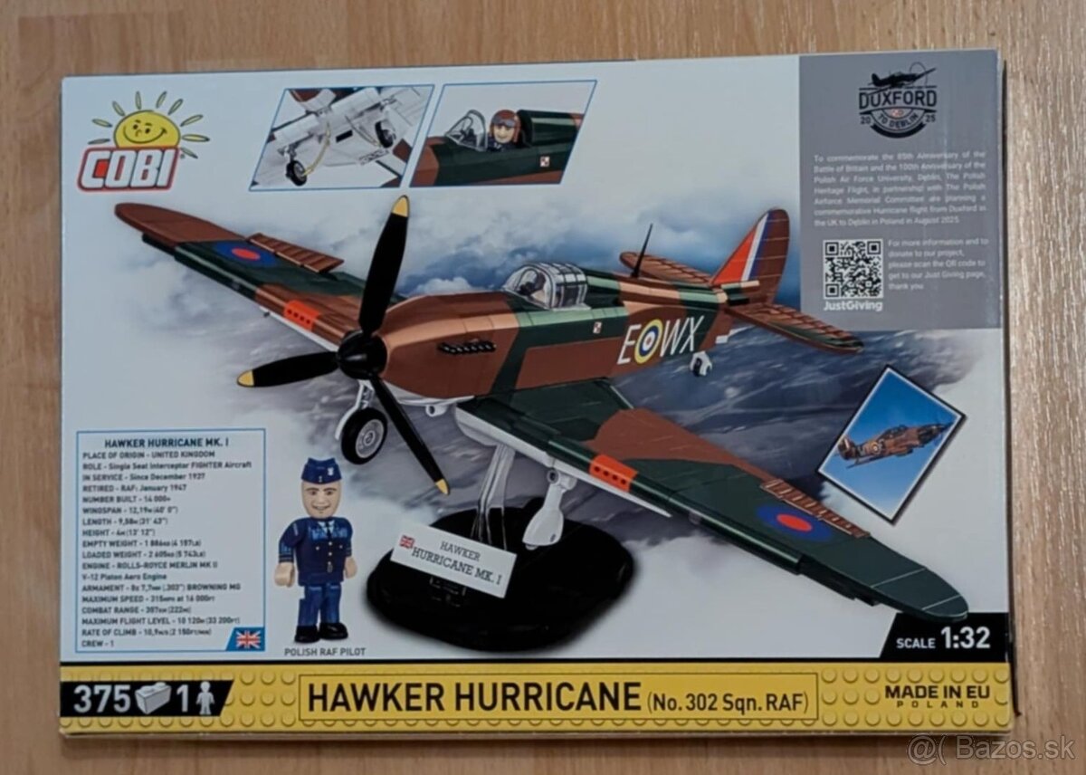 Stavebnica Cobi - Hawker Hurricane - 2