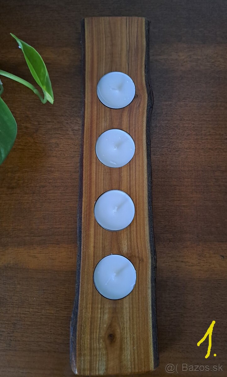 drevený SVIETNIK - 2