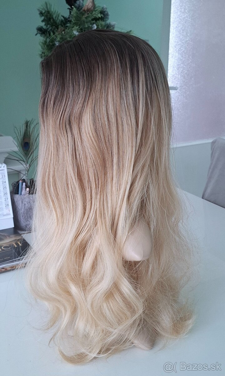 Blond ombre vlnitá parochňa - 2