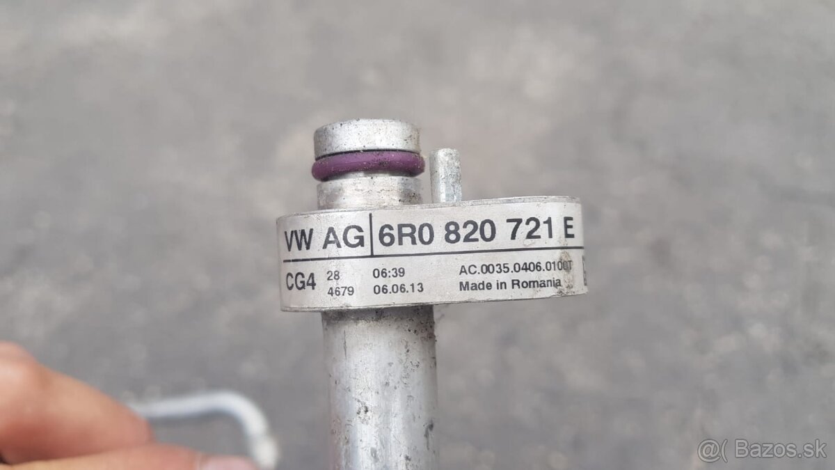 Klímova trubka Škoda Rapid 6R0 820 721 E, 6R1 820 743 AN - 2