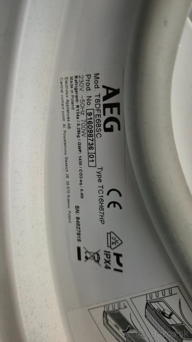 Predám sušičku AEG. - 2