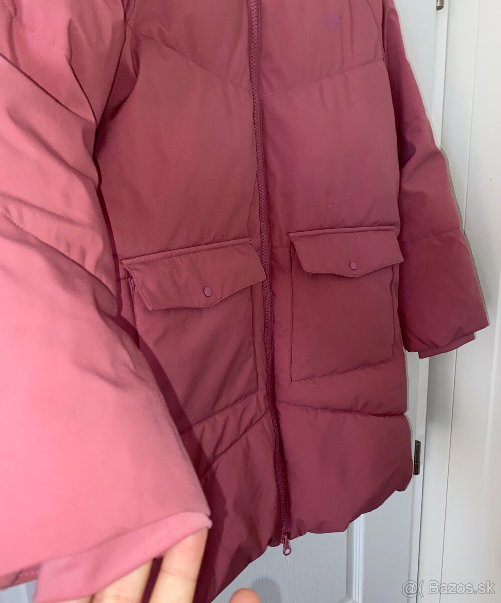 4F dievcenska staroruzova zimna bunda velkost 146 - 2