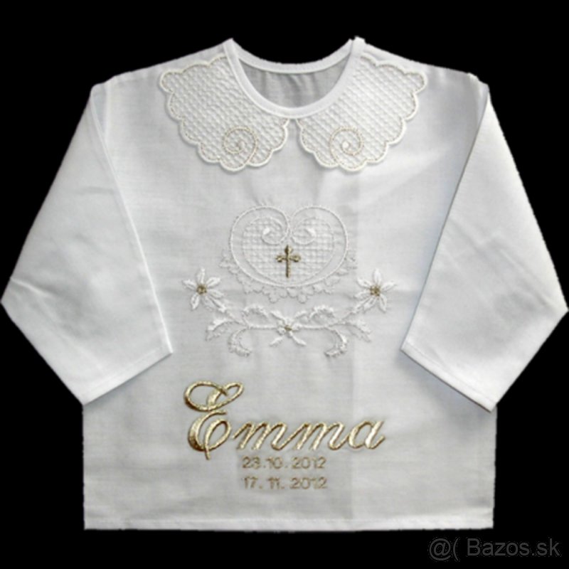 Vyšívanie košieľok na krst - 2