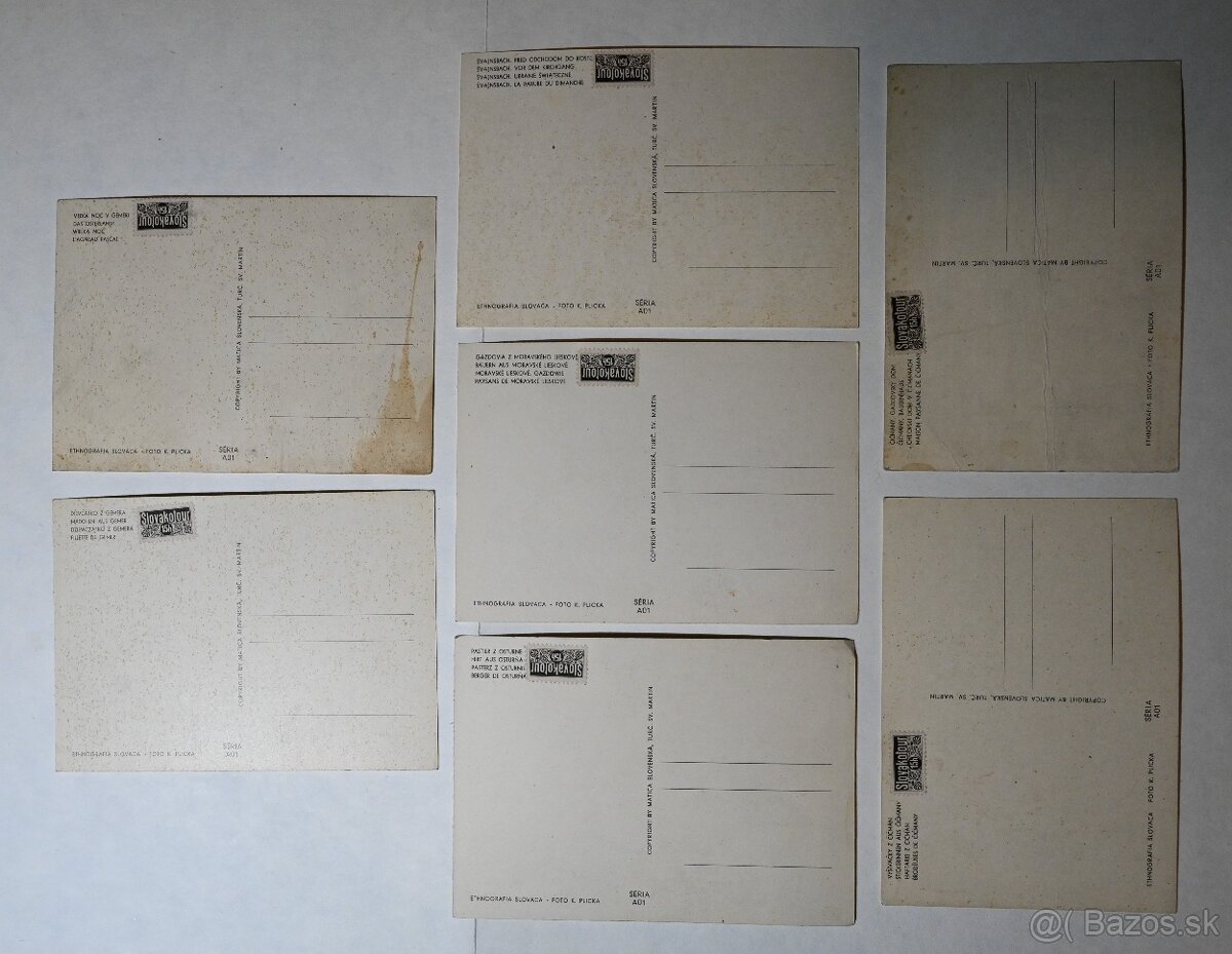 Pohľadnice Slovenský štát 7x - 2
