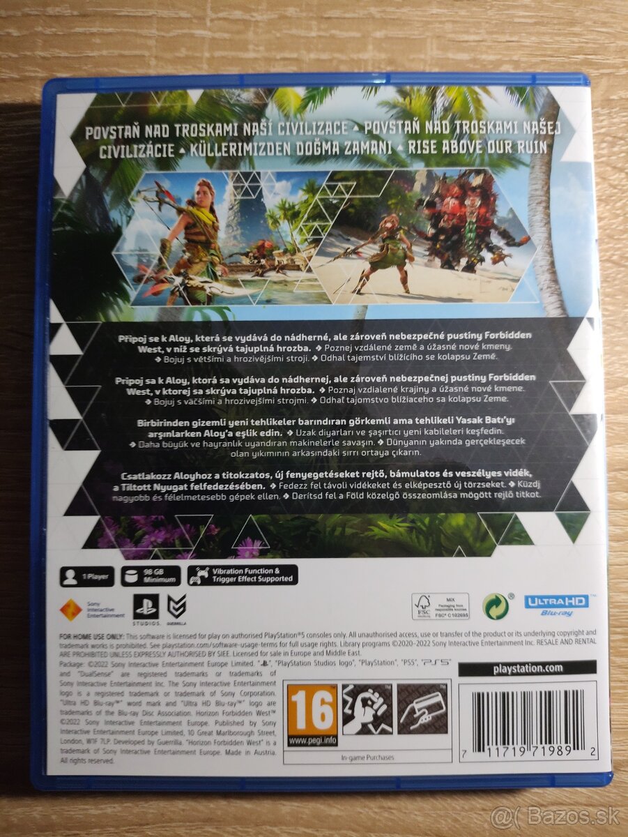 Predám PS5 Horizon Forbiden West CZ titulky. - 2
