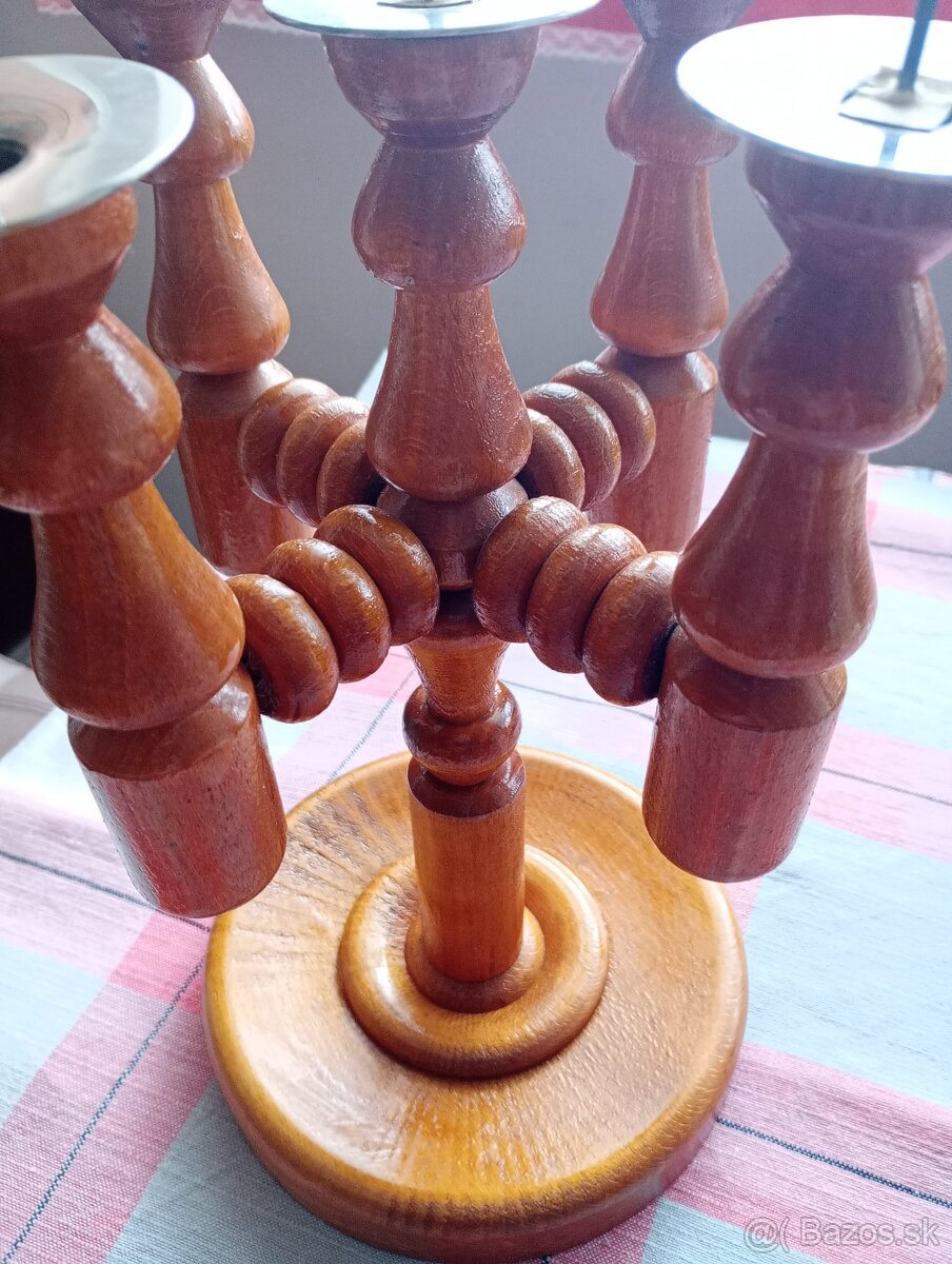 Drevený svietnik - 2
