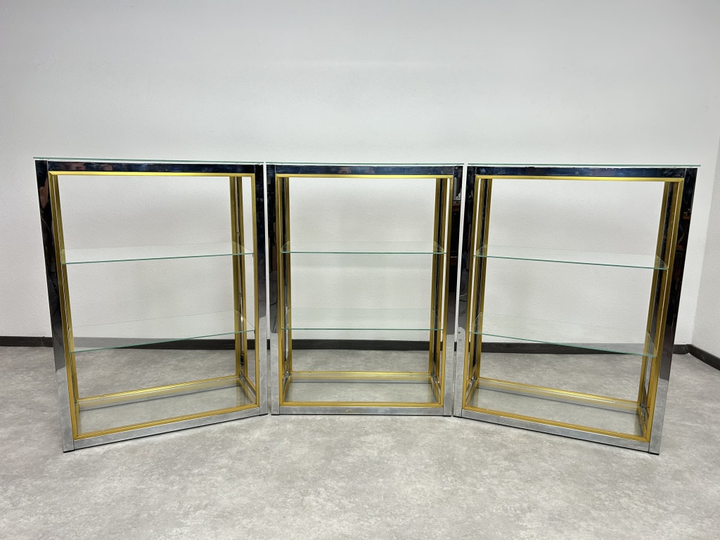 Luxusné dizajnové - poličky chrom - 2