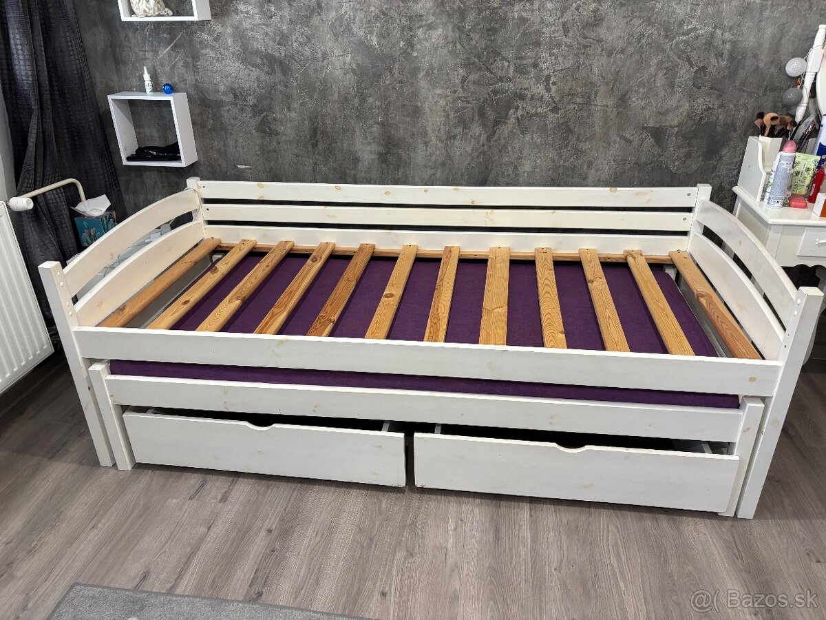 Posteľ s prísteľkou 90x200cm - 2