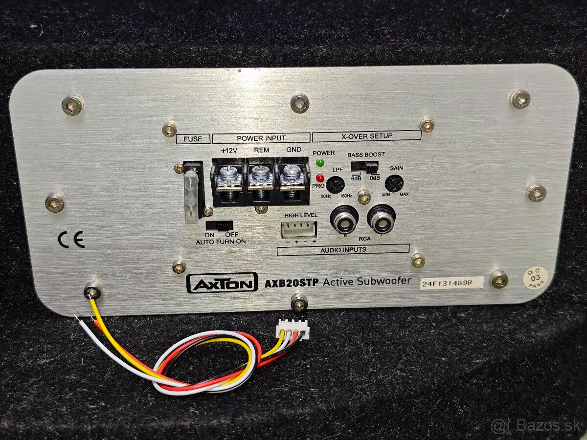 Aktívny subwoofer do auta – Axton AXB20STP - 2