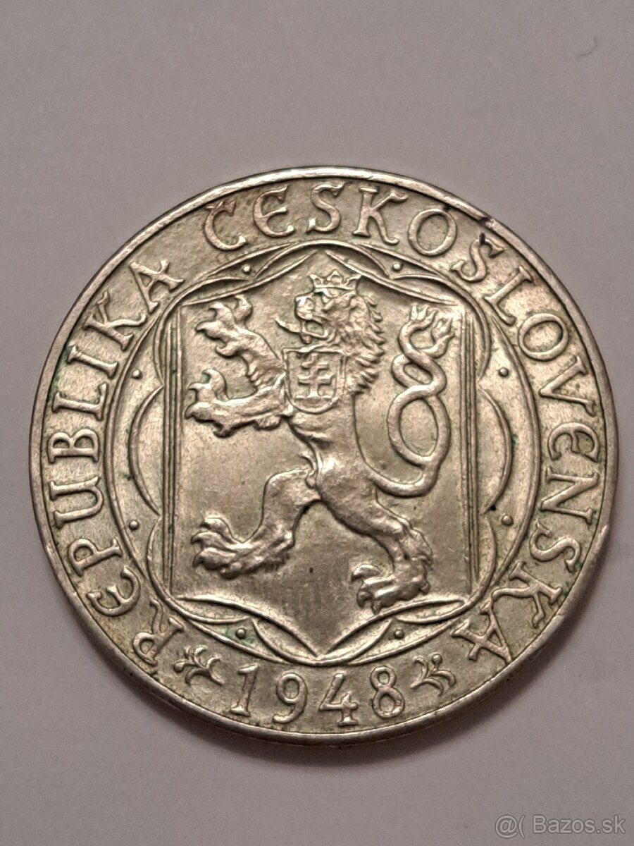 100kčs ČSR 1948 Karlova u - 2