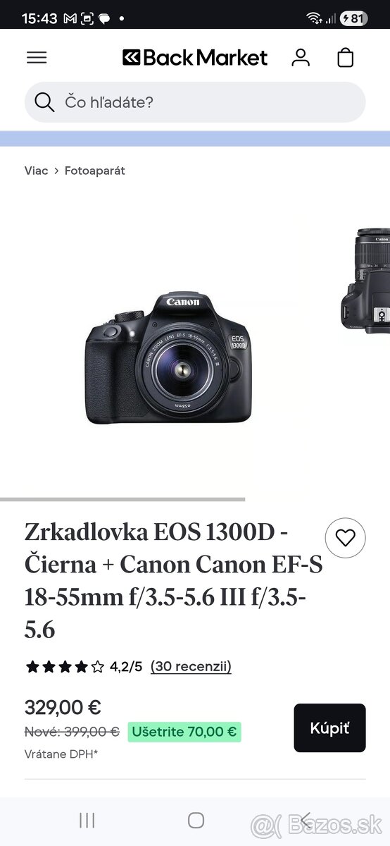 Canon 1300D + 18-55 mm - 2