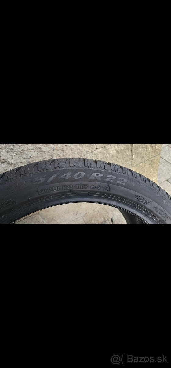 Predam zimne pnumatiky pirelli 285 40 22 - 2