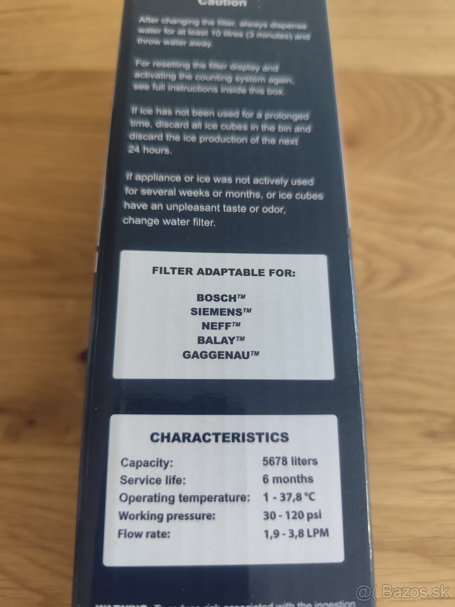 Bosch, Siemens filter na vodu - 2