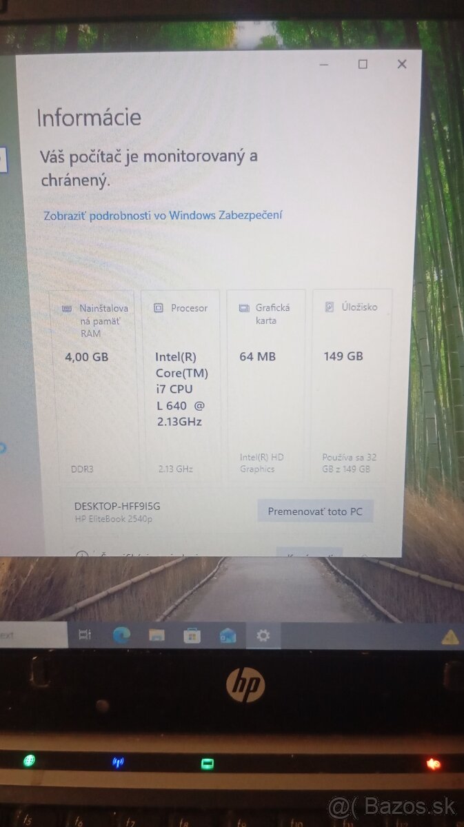 HP ELITEBOOK 2540p - 2