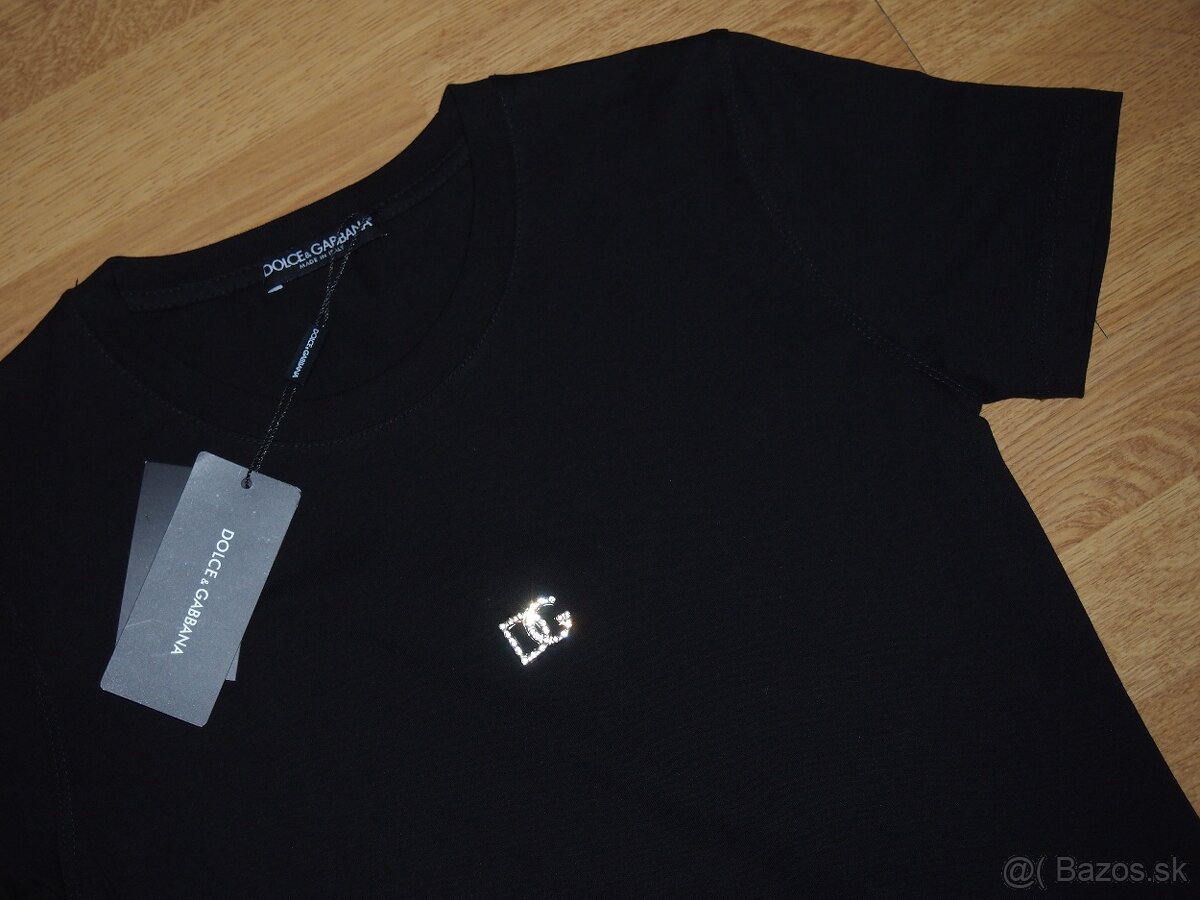 Dolce Gabana dámske čierne tričko - 2