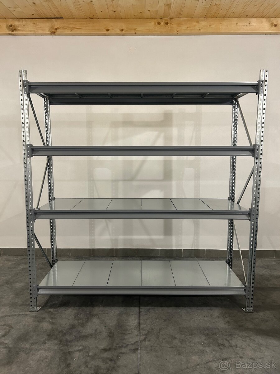 Policovy regál pozinkovaný, priemyselný - 2