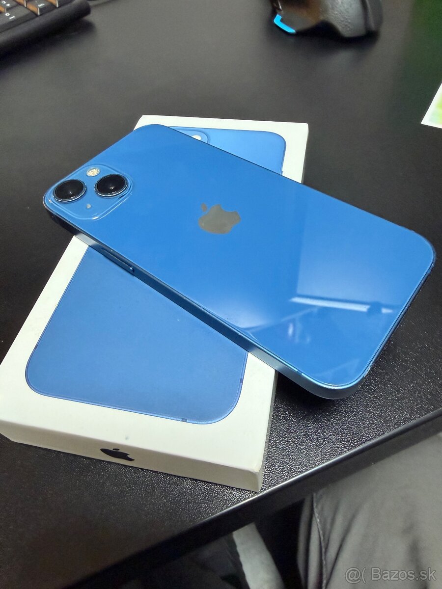 Predám iPhone 13 128gb, modrý - 2
