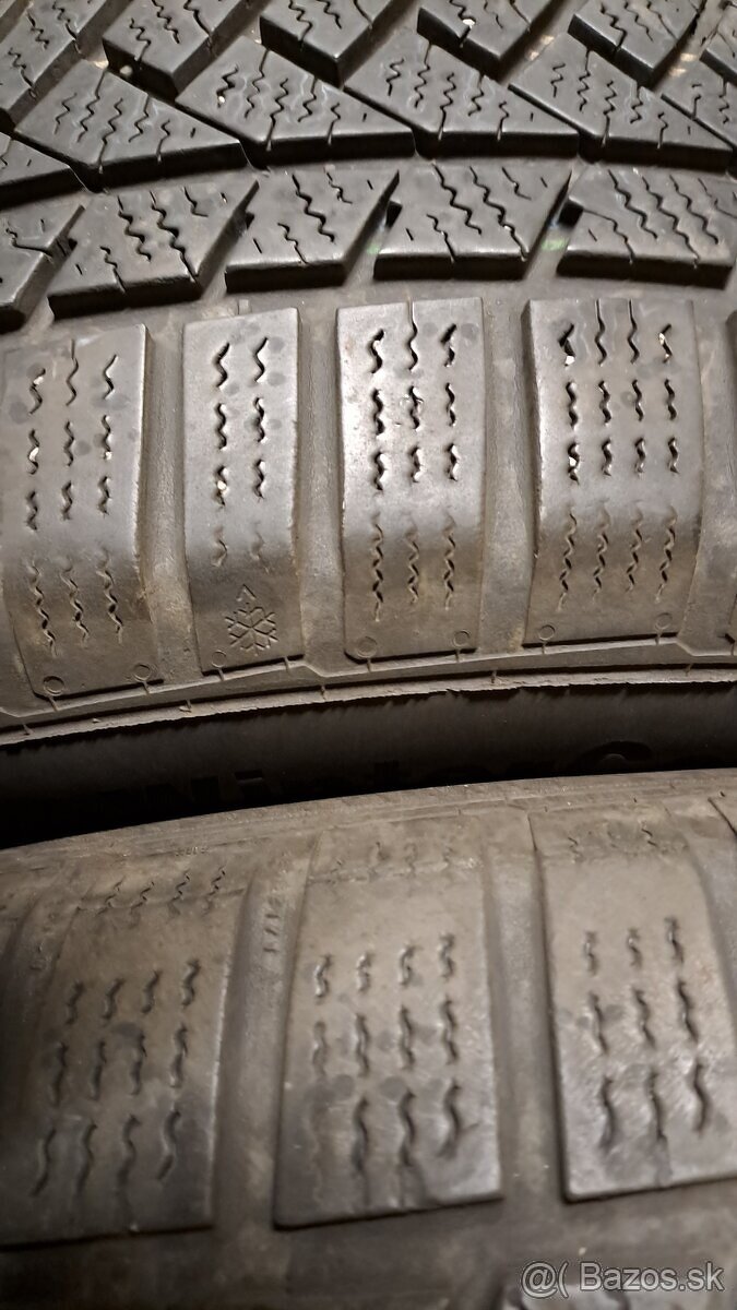 Predám 4ks jazdené zimné 205/60r16-92H Continental - 2
