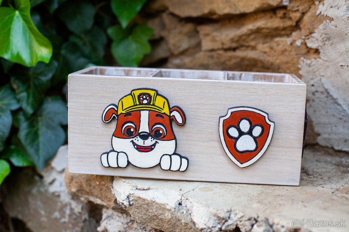 drevený pastelovník lapková patrola - 2
