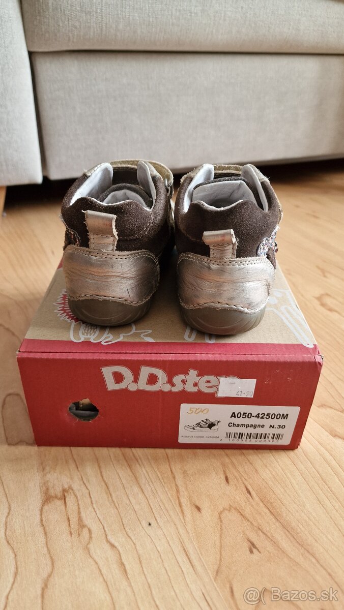 Celokožené detské topánky DD STEP vel.29 - 2