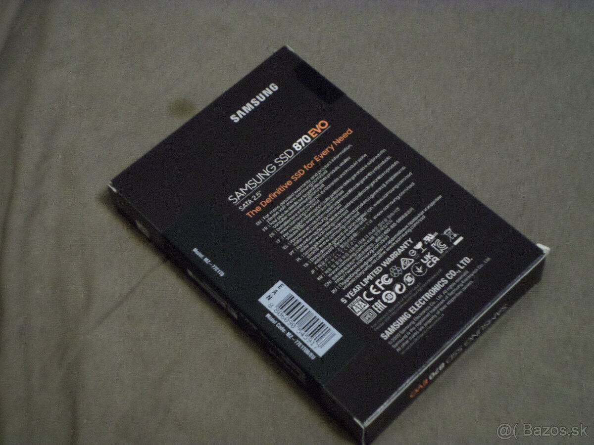 Samsung SSD 870 EVO 1TB 2.5" SATA - nerozbaleny - 2