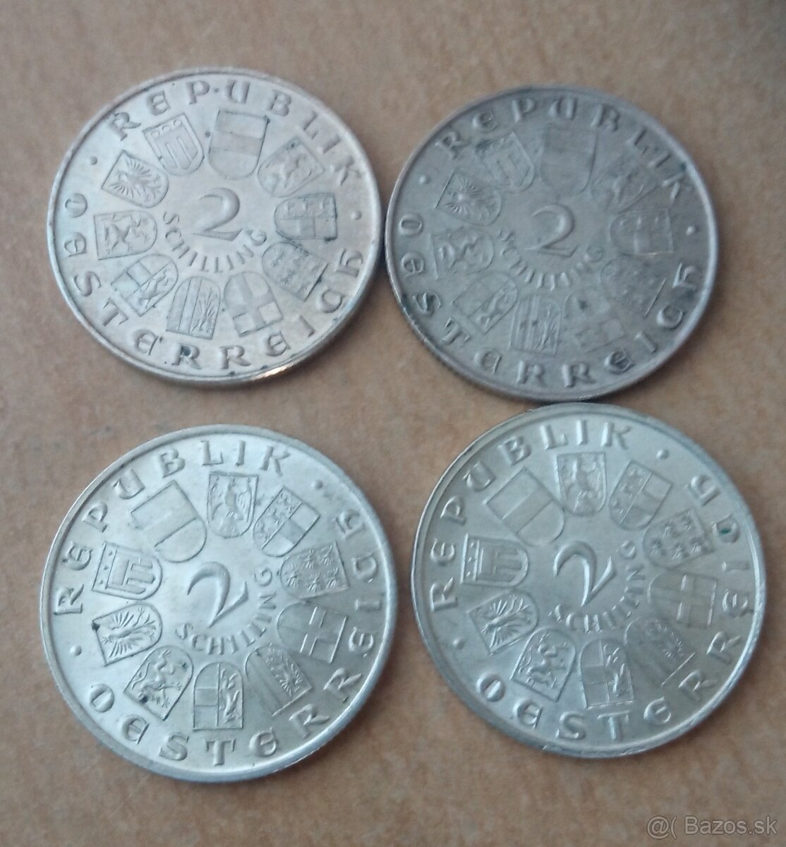 4x 2 schilling Ag - 2