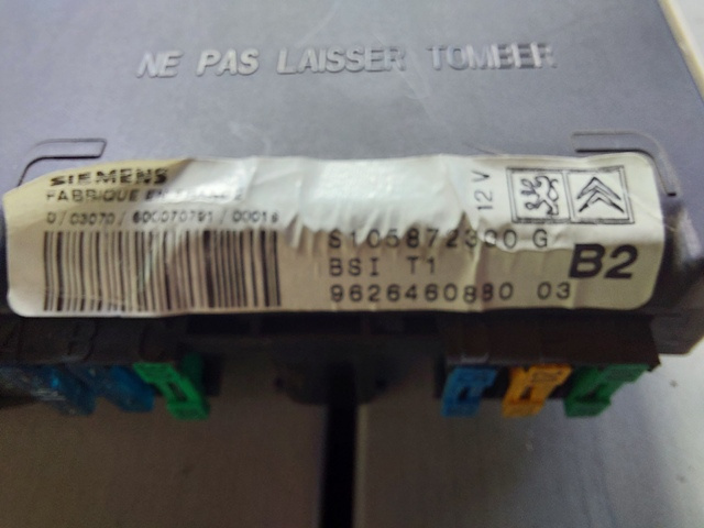 set BSI + riadačka + klúč na peugeot 206 1.4 benzín KFX 55kw - 2