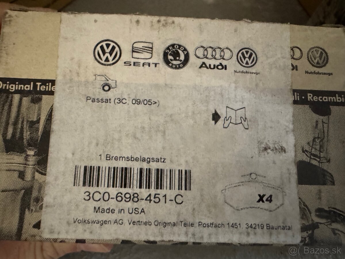 Zadné brzdové dosky - 2