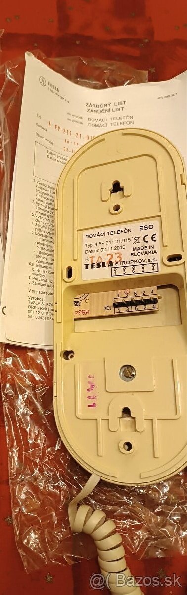 Domácí/domový telefón Tesla - už iba jeden - 2