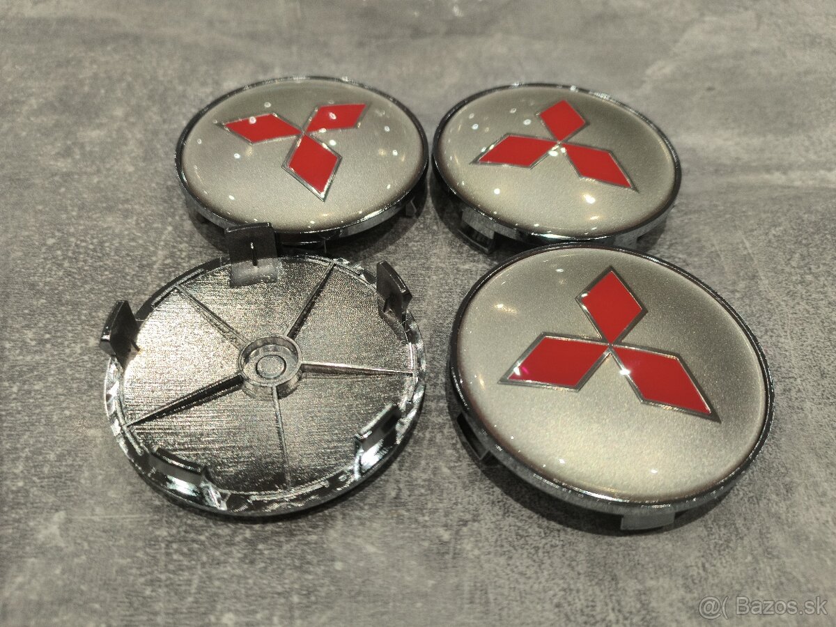 Predám stredové krytky kolies 68mm Mitsubishi - 2
