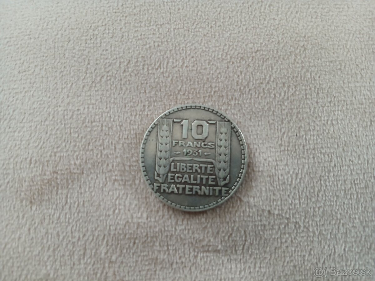 10 frankov 1931 - 2