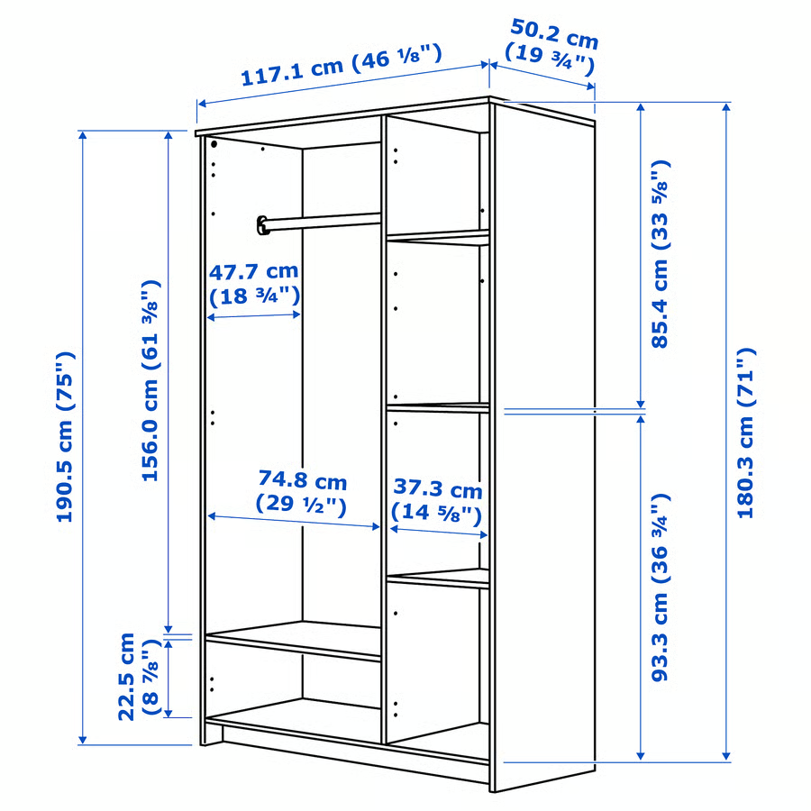 Ikea BRIMNES skriňa - 2