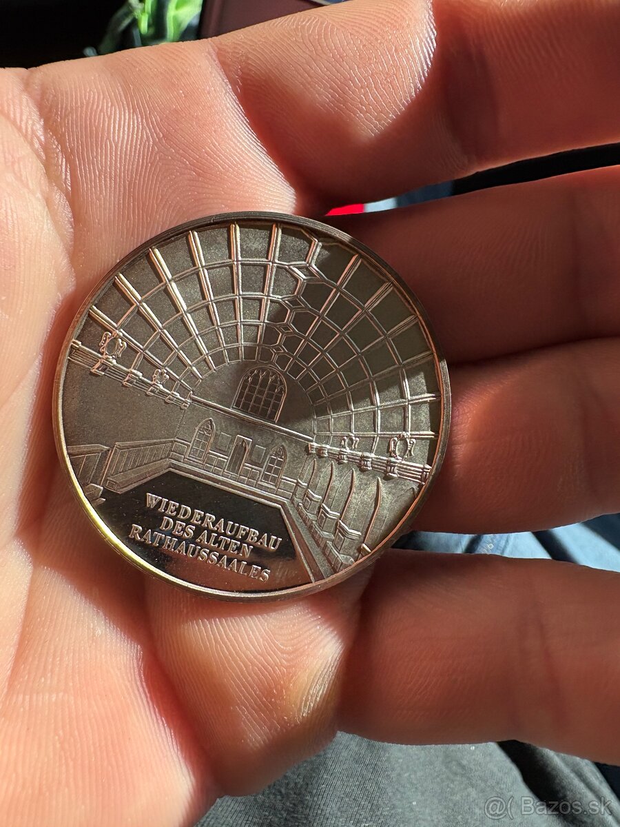 100% striebro minca-medaila Nemecko - 2