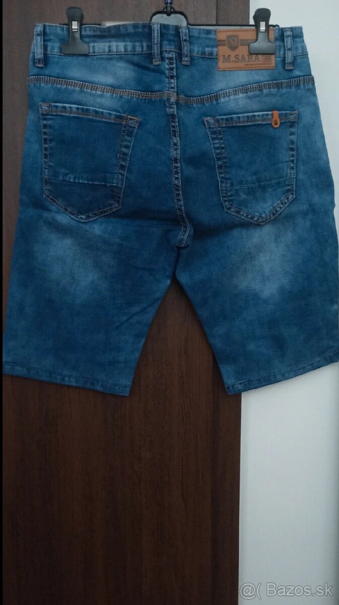 Pánske riflové kraťase 2kusy - 2