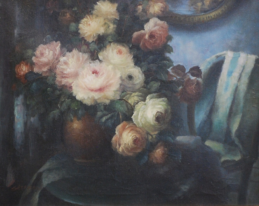 OBRAZ - Olejomaľba - Kvetinové zátišie - 2